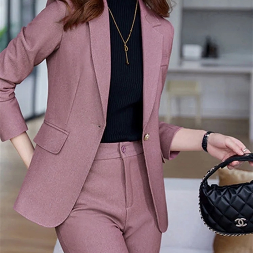 Korean Fashion Office Blazer for Women Streetwear Single Breasted Long Sleeve Suits Spring Summer 250208
