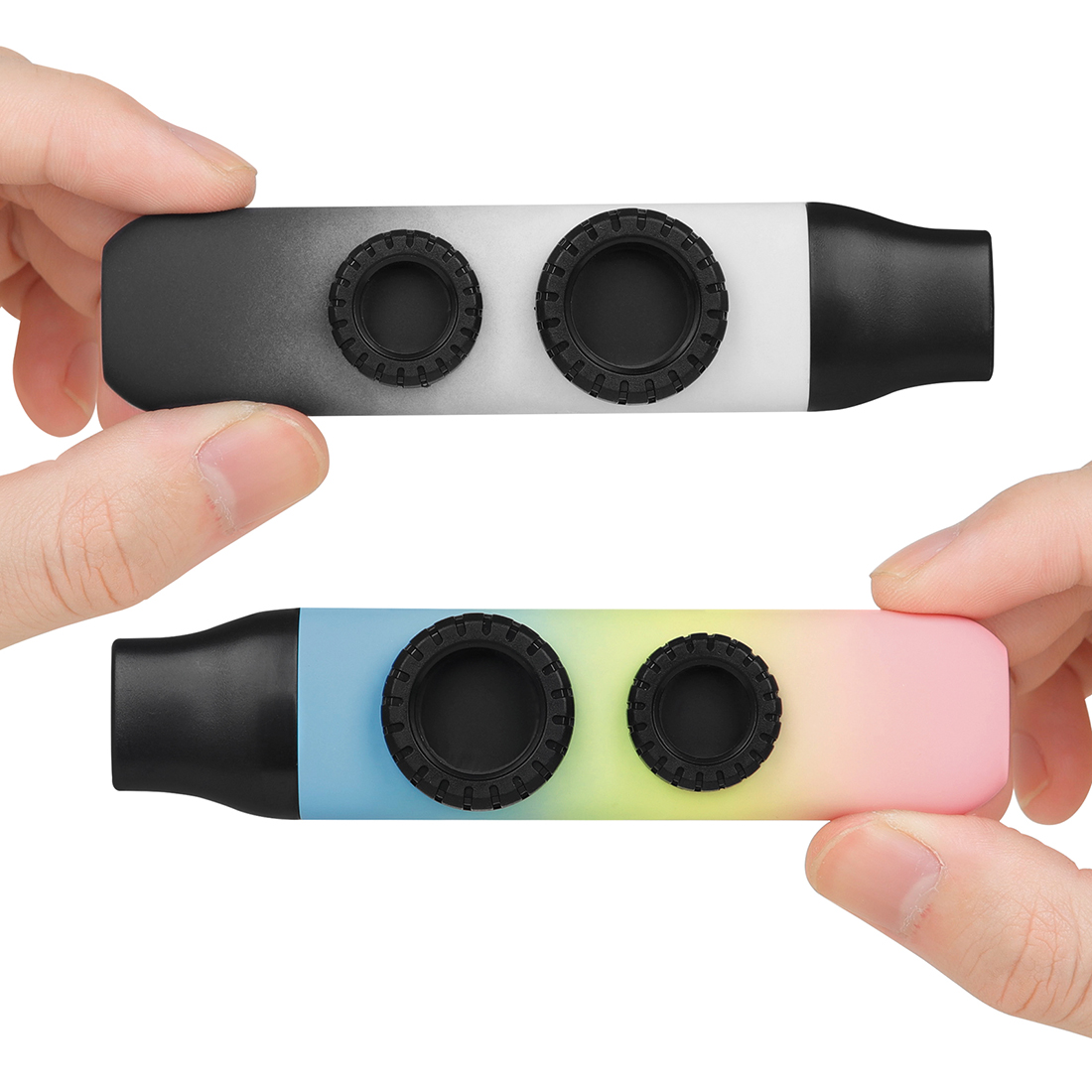 Premium Colored Kazoo with Dual-Membrane Design - Tunable High/Low Notes, ABS Material (Includes Mouthpiece, Membranes & Neck Strap) for Music Lovers 