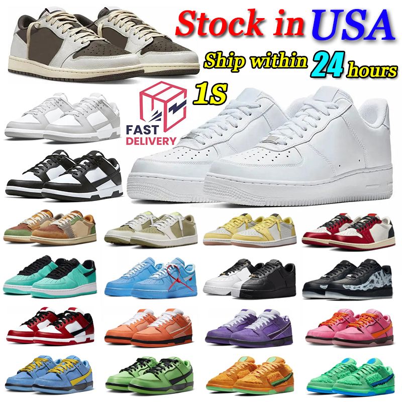 Designer Running Shoes one 1 Reverse Mocha Black White Gum Orange Lobster Cherry Valentines Day Grey Fog Green Mens shoes Womens Casual Sneakers Trainers