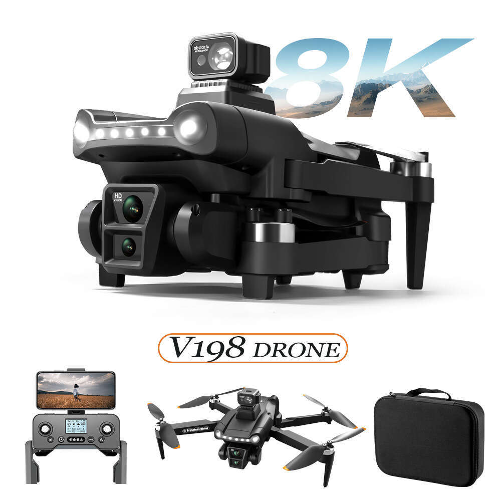 New V Brushless GPS Return HD K Aerial Photography Laser Obstacle Avoidance Drone Remote Control Airplane