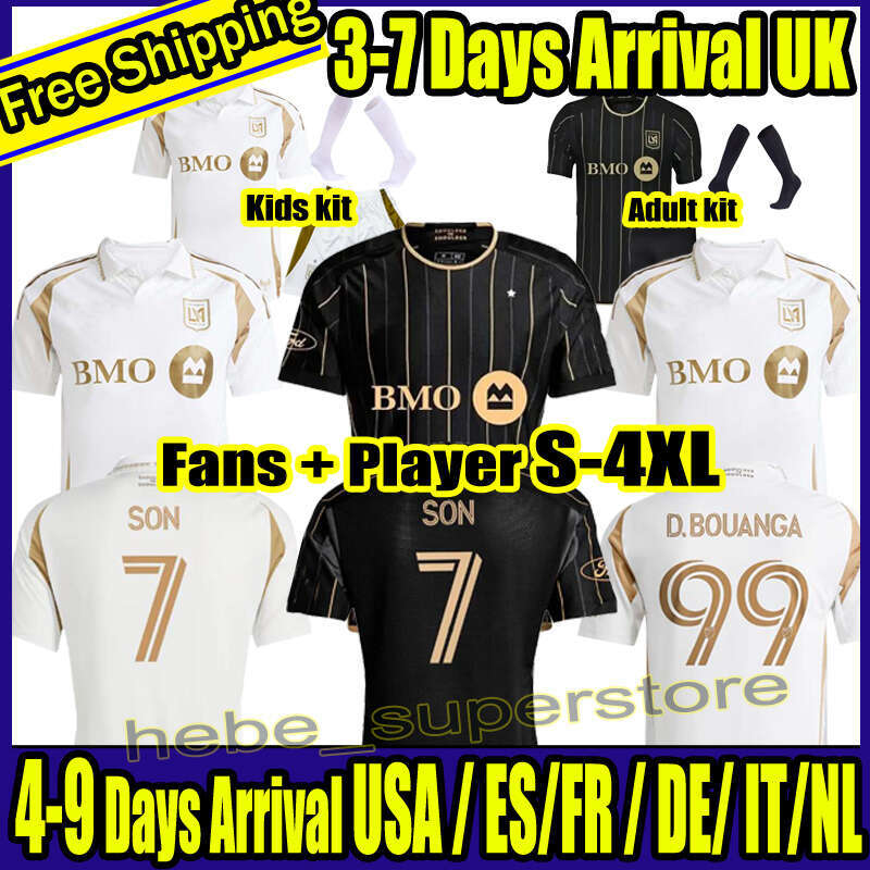 S-4XL SON 2025 2026 LAFC soccer jerseys 25 26 GIROUD VELA CHIELLINI ACOSTA D.BOUANGA KAYE ROSSI Los Angeles FC Football Jersey