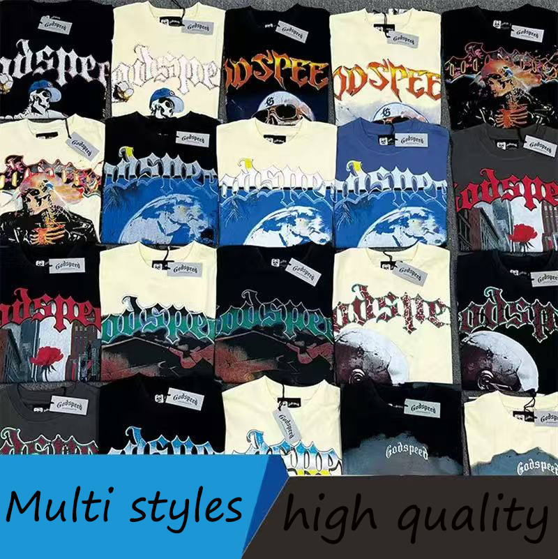 godspeedshirt designer t shirt men t shirt summer round neck men shirt hipster fashion streetwear graphic tee vintage tee thick fabric man tops us s--xl aaa