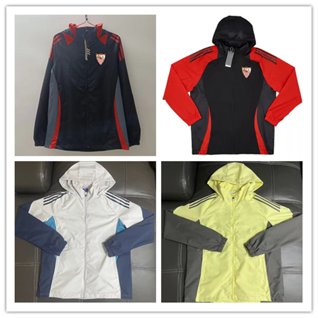2025 football Seville Men jacket Soccer Windbreaker Jerseys 25 26 Real10Madrid BELLINGHAM full zipper Hooded Windbreakers Mens Fashion coat