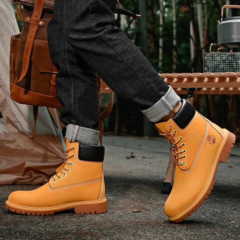 Classic hightop wearresistant outdoor boots crossborder large size outdoor mens shoes couple British work shoes 251010