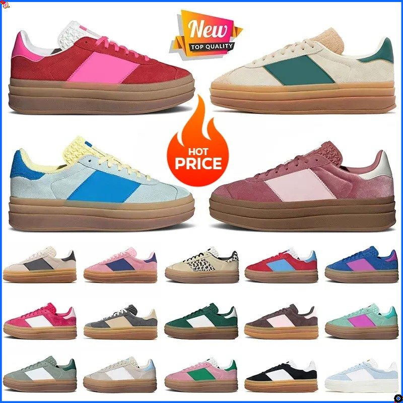 2025 sambazTop fashion luxury platform designer bold dress shoes women's college style red transparent pink green leopard print black patent red suede sports shoes