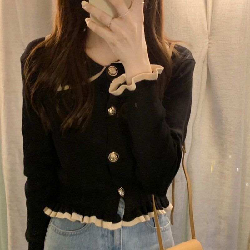 2025 autumn and winter new knitted women's cardigan wool sweater fashionable slim fashion fit pleated designer jacket shirt elegant top coarse wo