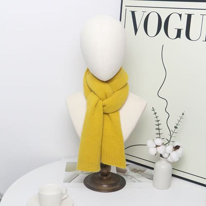 T1974 autumn and winter scarf solid color fashionable and versatile warm neck scarf
