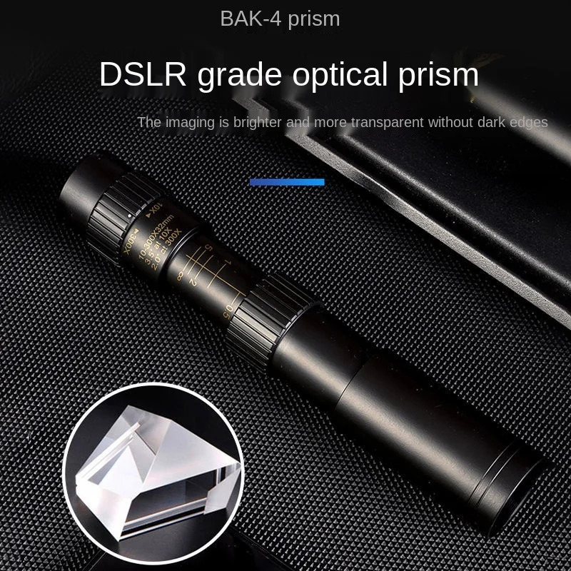 10300X40 HD Monocular Telescope Mini Portable Mobile Phone with Holder Outdoor Camping Hunting Birdwatching 250926