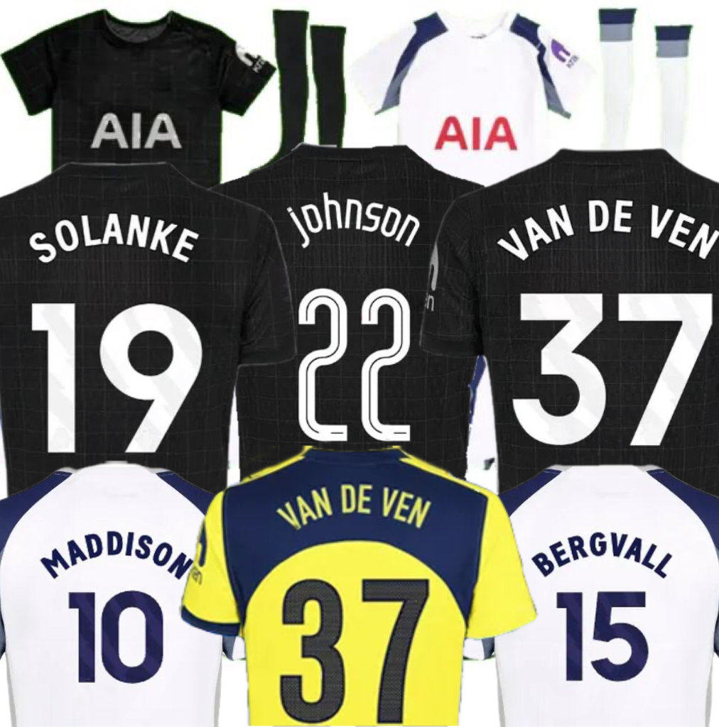 25 26 MADDISON KUDUS XAVI Soccer Jerseys KULUSEVSKI KOLO MUANI 2026 ROMERO VAN DE VEN SOLANKE BERGVALL GRAY TEL RICHARLISON J.PALHINHA football kit shirts men kids