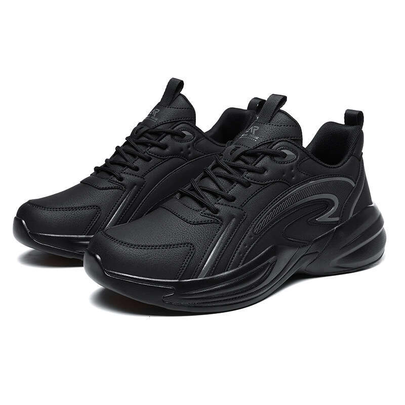 Autumn New Trend Thick-Soled Height-Increasing Dad Leather Fashion Men's Wear-Resistant Non-Slip Casual Sports Shoes bb
