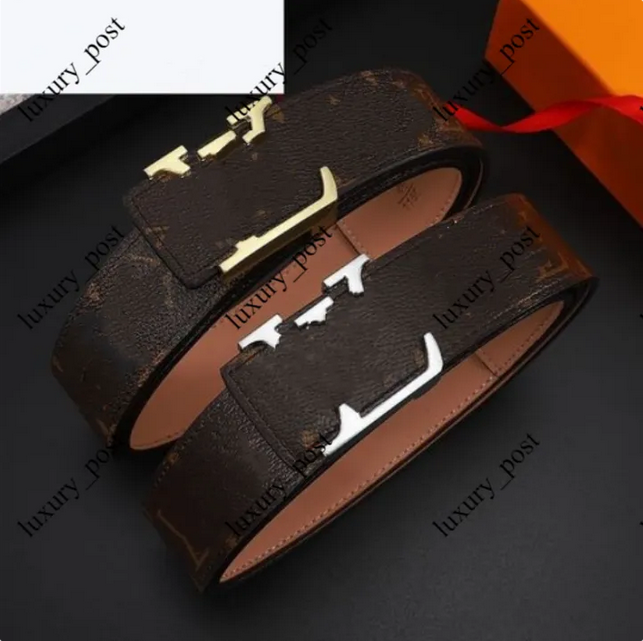 Men Designer Belts For Men Women Ceinture Luxe Belt Genuine Leather Jeans Belt Classic Black Letter Belts Metal Smooth Buckle Waistband Popular Trendy Men belt