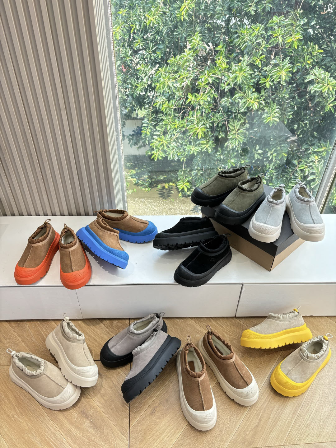 Designer Tasman Boots Weather Hybrid Slippers Rubber Sole Waterproof Leather Men Women Booties