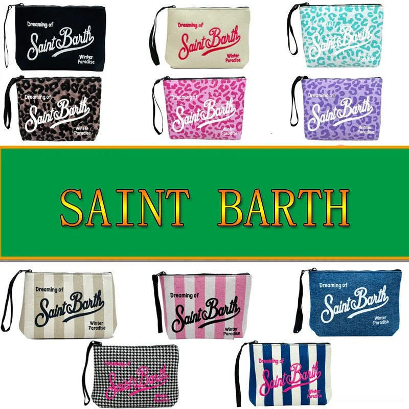 21cm16cm6cm Fashion Quality American Europe Italy womens Clutch Bag SB ST SAINT BARTH handbag zip canvas diving handbag 250930