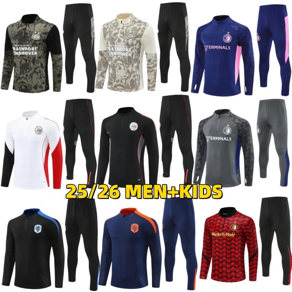 2025 2026 FeyeNOords Soccer Jerseys Gimenez Danilo Football shirts TIMBER PAIXAO SZYMANSKI TAABOUNI 25/26 FeyeNOords long sleevesSportswear TRAINING SUIT