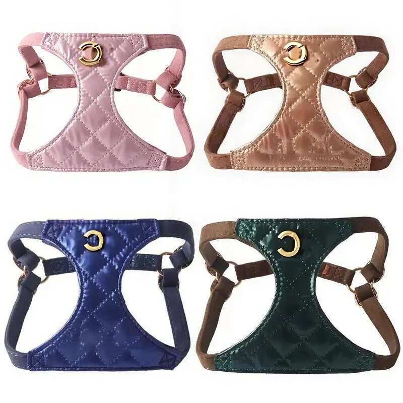 2025 new Designer Dog and Multifunction Leash, Lightweight Soft Adjustable No Choke Escape Proof Pet Harness Vest for Chihuahua Poodle Pomer