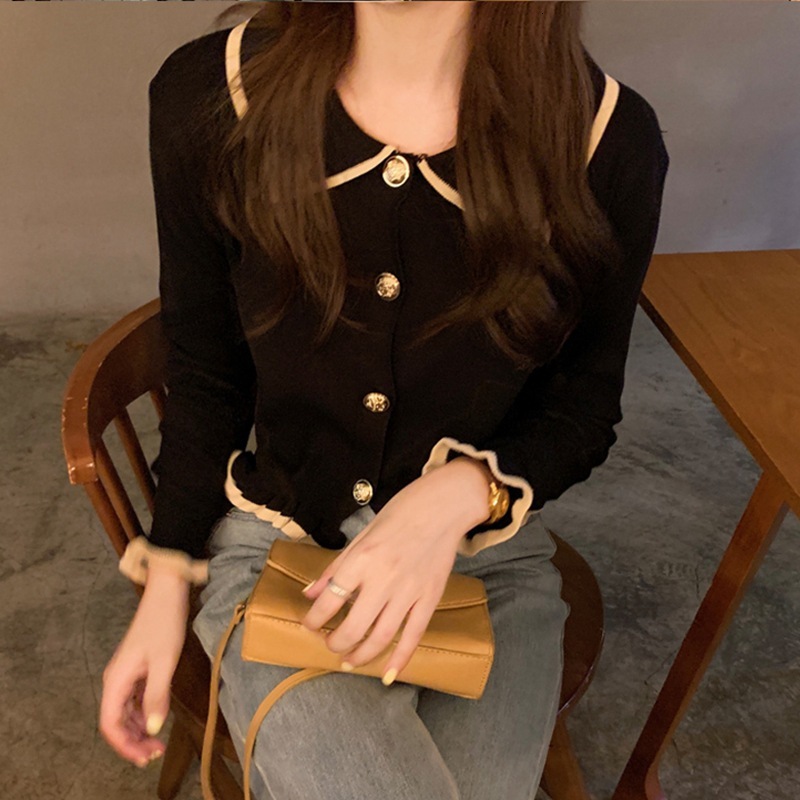 2025 autumn and winter new knitted women's cardigan wool sweater fashionable slim fashion fit pleated designer jacket shirt elegant top coarse wo