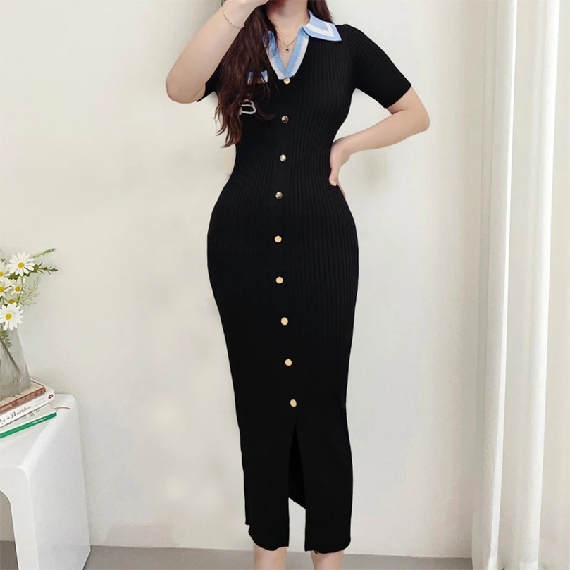 YuooMuoo Chic Fashion Sexy Wrap Hips Maxi Dress Women y y Singlebreasted Bodycon Party Office Lady Vestidos 250208wtt