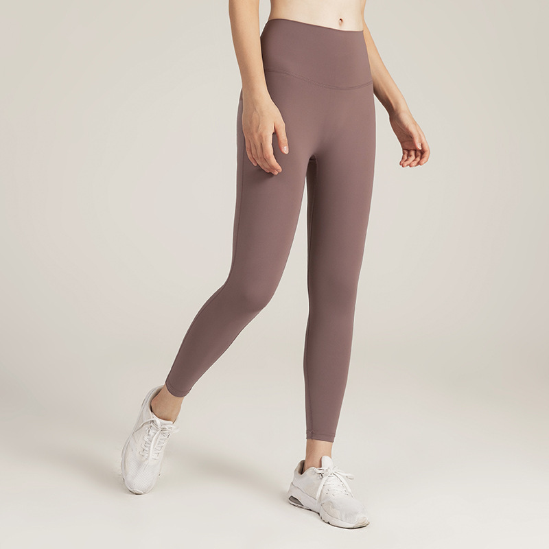 AYBL European and American Fitness Pants Womens High Waist Thin Breathable Hip Lift and Tight Sports Ninepoint Pants 250922
