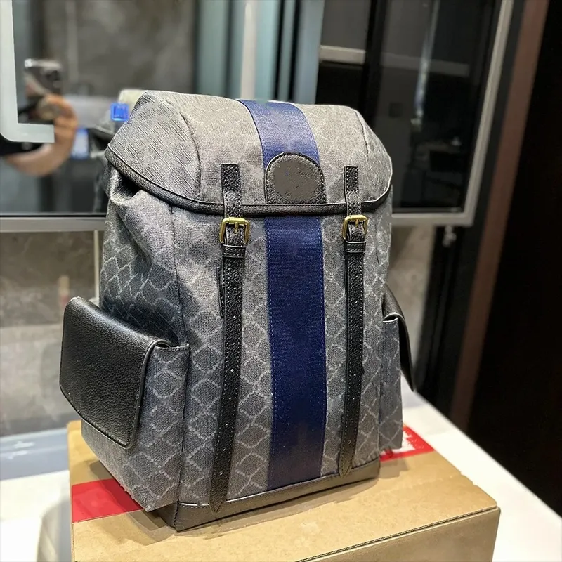 2025 designer backpack tote stripe Backpack bag sacoche Womens Men Luxurys clutch Back pack travel high capacity school book bags fashion pu Leather purse