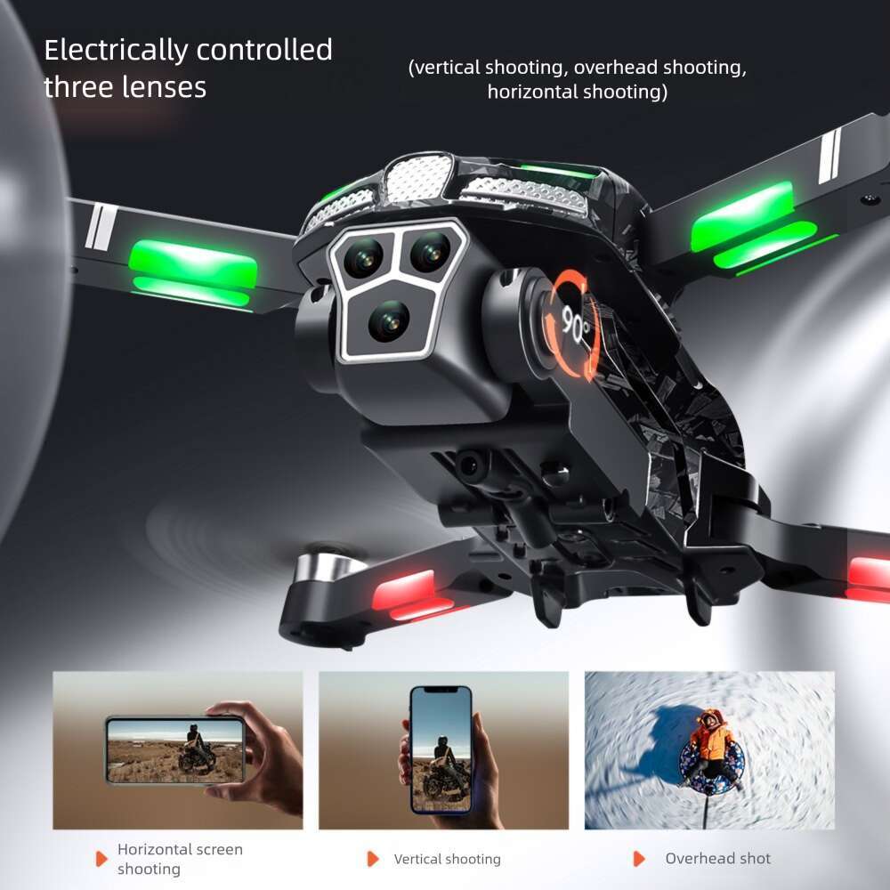 New V Drone Three Camera Aerial Photography Long Endurance Remote Control Aircraft Toy DRONE