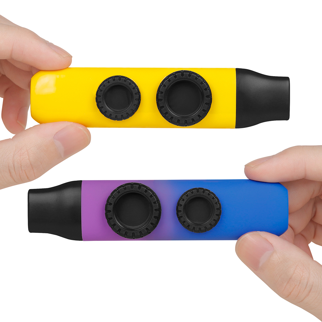 Premium Colored Kazoo with Dual-Membrane Design - Tunable High/Low Notes, ABS Material (Includes Mouthpiece, Membranes & Neck Strap) for Music Lovers 