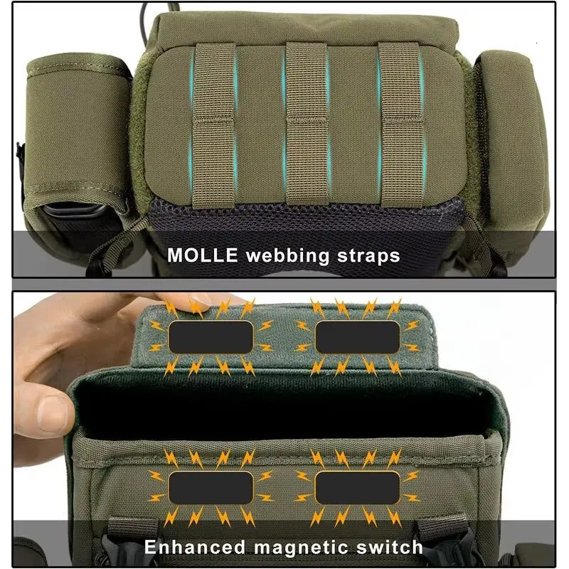 Portable Nylon Binocular Harness Chest Pack Bag Hunting Hiking MultiPocket Foldable Night Vision Goggles Front Pouch 250926