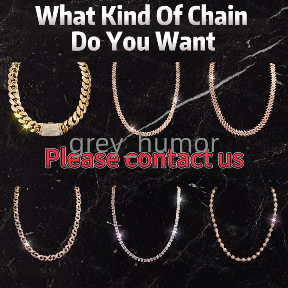 Iced Out Hiphop 15mm Cuban Link Chain Pink Moissanite Bracelet Necklace Set 925 Silver Moissanite Cuban Chain
