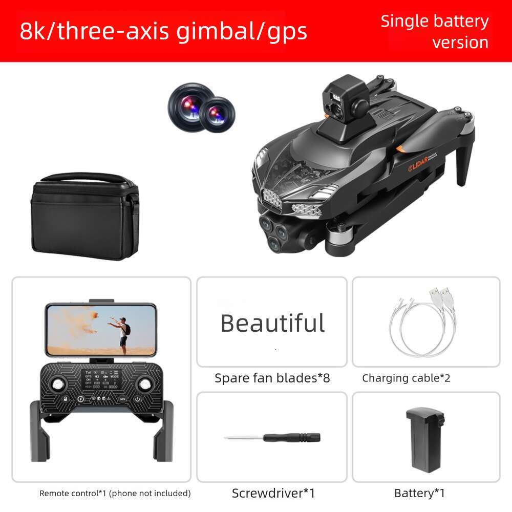 New Product V Drone Three Axis Gimbal GPS Return Aerial Photography Folding Aircraft Toy