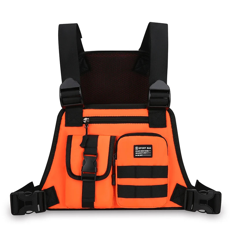 Mens Tactical Waist Pack Vest Bag Light Nylon Fabric Mens Backpack Shoulder Bag Fashion Casual Men Bag Chest Pack Bolsa 250926