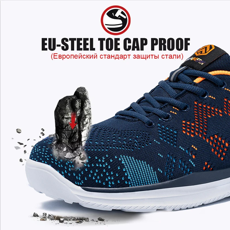 LARNMERN Safety Shoes for Work Men Steel Toe Construction Sneakers Boots Puncture Proof Antislip Women Shoes 250930