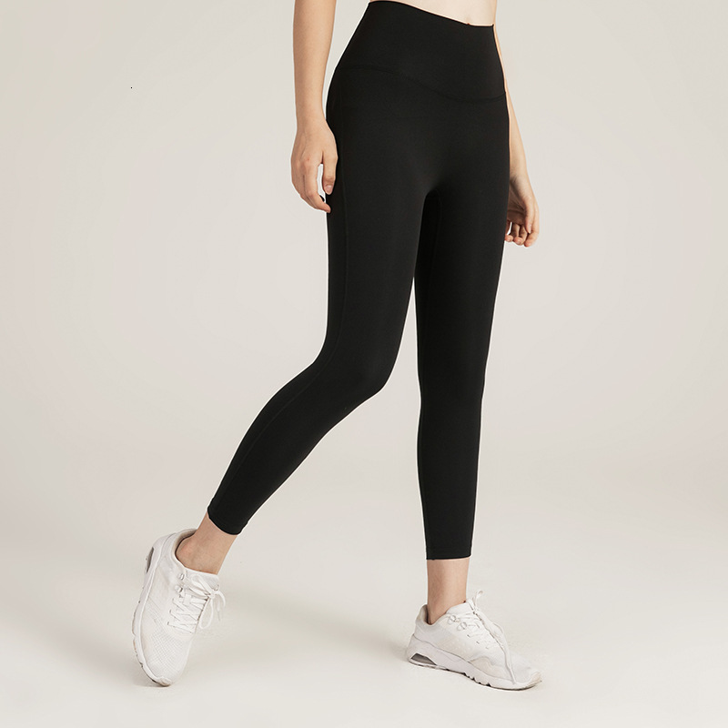 AYBL European and American Fitness Pants Womens High Waist Thin Breathable Hip Lift and Tight Sports Ninepoint Pants 250922