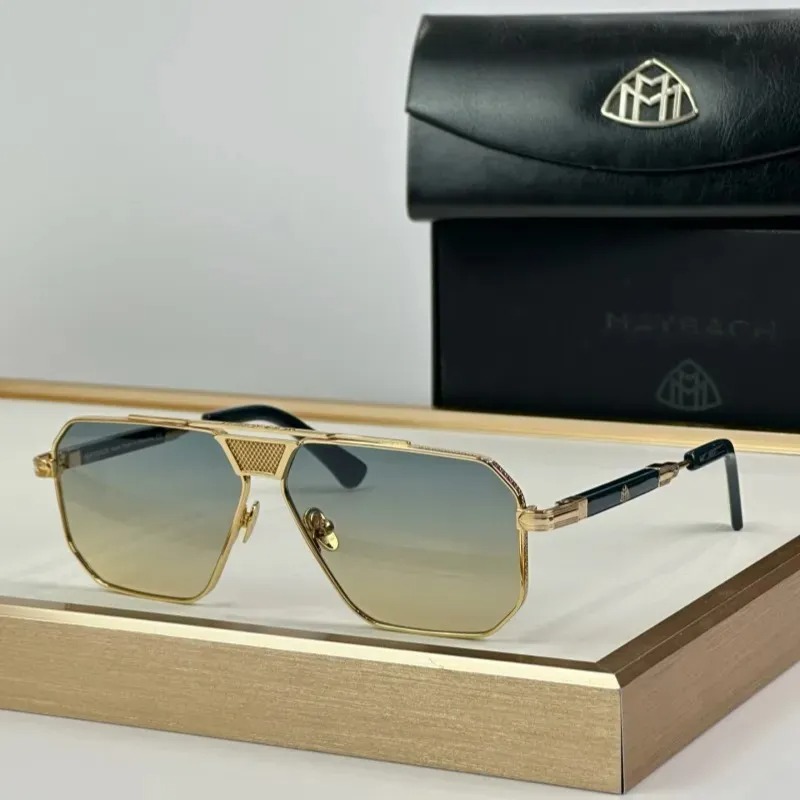 New Maybach MEEN TOP Quality Designer Sunglasses Fashion Shades UV400 Metal Frame Classic Luxury For Men Women Sunglasses With Original Box III Size 61-15-145