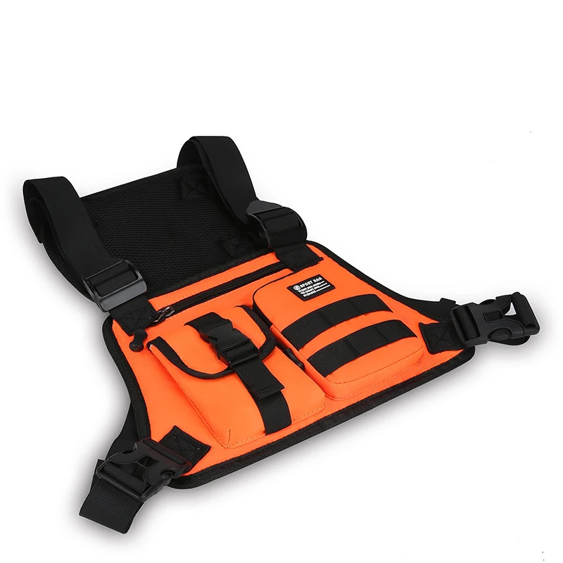 Mens Tactical Waist Pack Vest Bag Light Nylon Fabric Mens Backpack Shoulder Bag Fashion Casual Men Bag Chest Pack Bolsa 250926