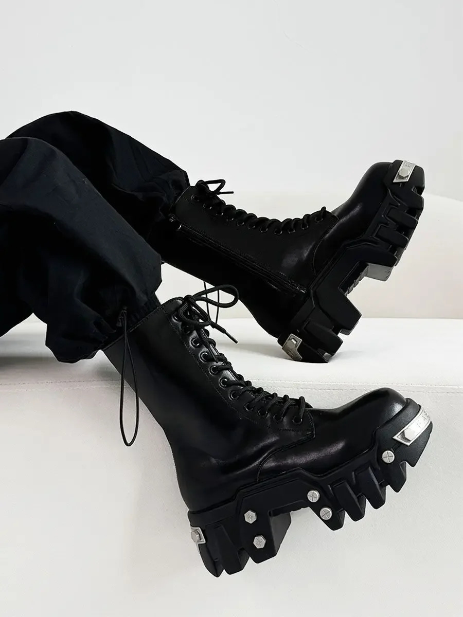 Winter Thicksoled Hightop Locomotive Bulldozer Boots Men 251010