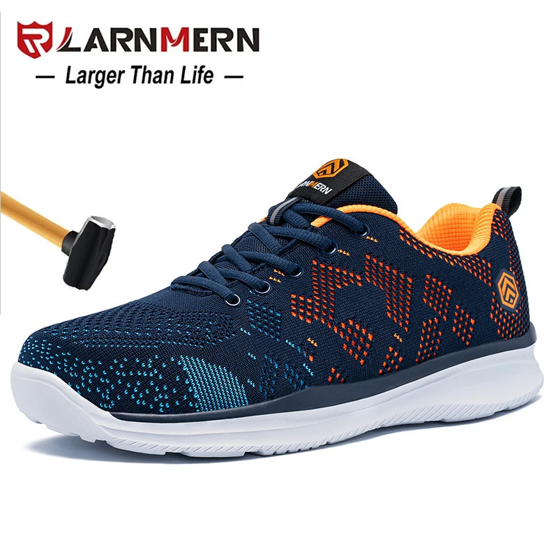 LARNMERN Safety Shoes for Work Men Steel Toe Construction Sneakers Boots Puncture Proof Antislip Women Shoes 250930