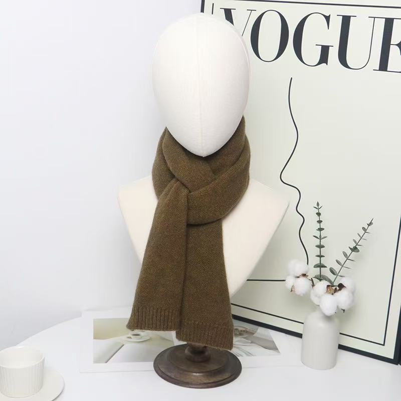 T1974 autumn and winter scarf solid color fashionable and versatile warm neck scarf