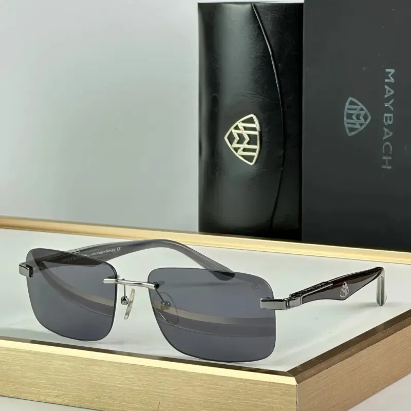 Maybach ARTIST Eyewear III TOP Quality Designer Fashion Sunnies Rimless Shades UV400 Classic Sunglasses For Men Women Multicolour With Box Size 61-18-145