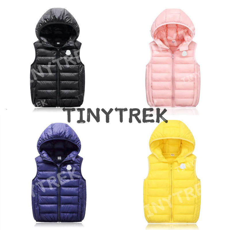 Hooded Coat Kids Vest Baby Waistcoat Childrens Down Puffer Jacket Sleeveless Boys Girls Designer Brands Gilet