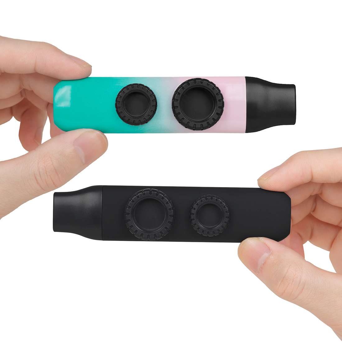 Premium Colored Kazoo with Dual-Membrane Design - Tunable High/Low Notes, ABS Material (Includes Mouthpiece, Membranes & Neck Strap) for Music Lovers 