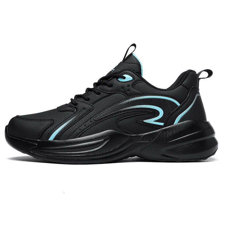 Autumn New Trend Thick-Soled Height-Increasing Dad Leather Fashion Men's Wear-Resistant Non-Slip Casual Sports Shoes bb