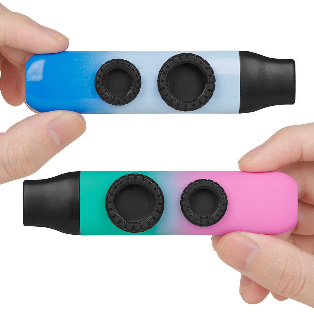 Premium Colored Kazoo with Dual-Membrane Design - Tunable High/Low Notes, ABS Material (Includes Mouthpiece, Membranes & Neck Strap) for Music Lovers 