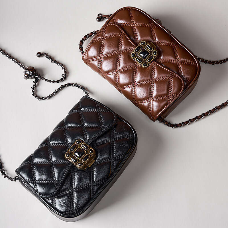 Luxury bag High end for Women New Trendy Fashion Niche Crossbody Quilted Chain Small Square Bag