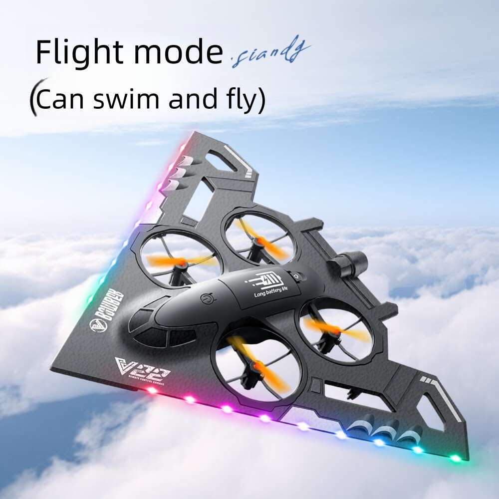 V Land Sea Air Remote Control Model Crash Resistant Aircraft Glider Four Axis Drone