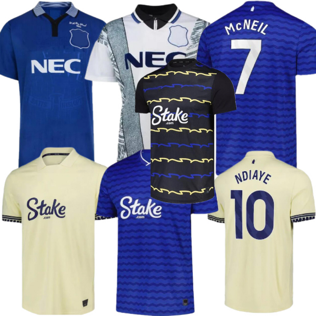 1985 88 1990 94 95 97 98 Retro Evertoon GREALISH EFC soccer jersey 2025 2026 FERGUSON BARRY ALCARAZ BETO NDIAYE McNEIL BRANTHWAITE HALL COLEMAN DIBLING football shirt