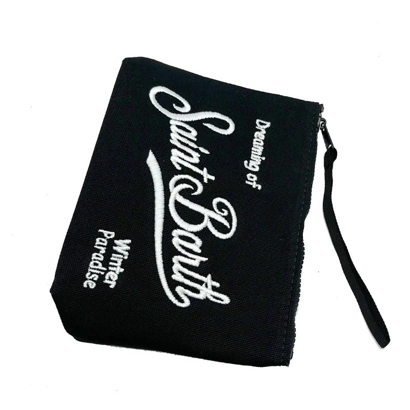 21cm16cm6cm SAINT BARTH autumn winter handbag womens Clutch Bag leopard print rose red zip canvas diving handbag 250930