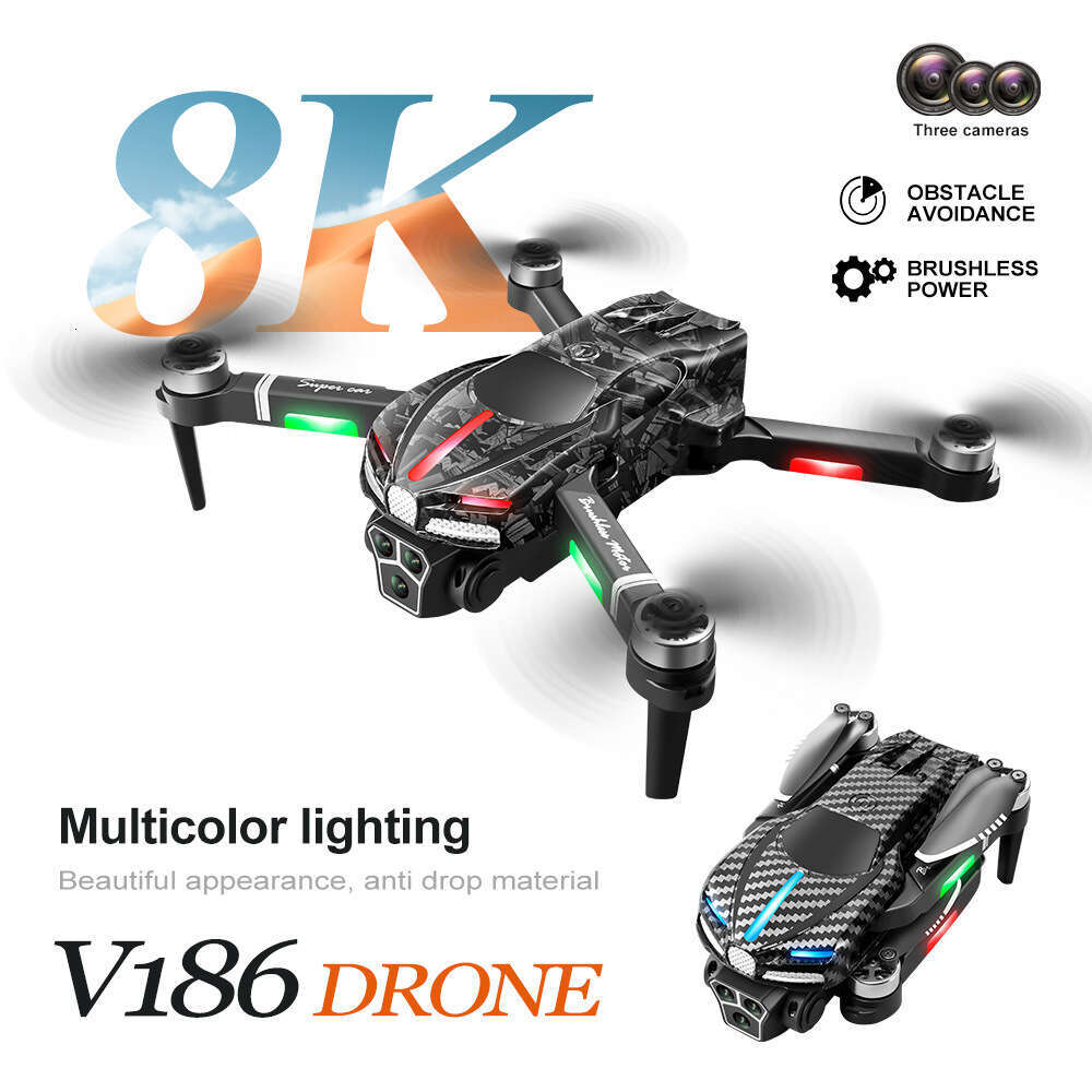 New V Drone Three Camera Aerial Photography Long Endurance Remote Control Aircraft Toy DRONE