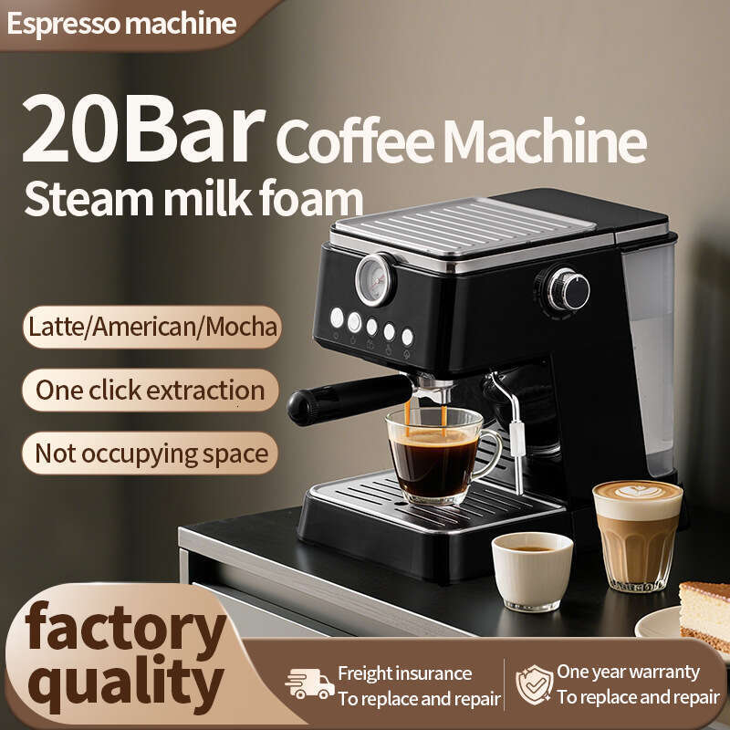 Italian-style Coffee Semi-automatic Small Household High-pressure Extraction Steam Milk Foam Latte Art All-in-one hine Office