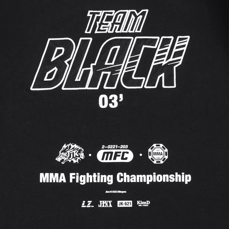 Jinx Team Black Jacket Unisex Windbreaker Sports Coat Men Women Loose Track Activewear Long Sleeve Top Embroidery Y2k Outerwears 250930