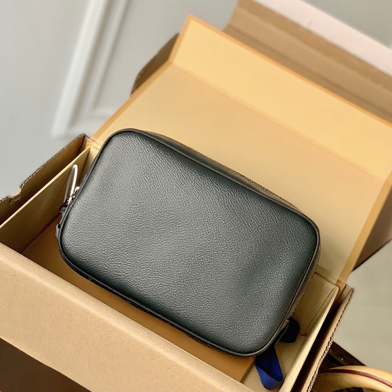 Luxury designer bag Mirror quality makeup bag KITt Box bag Monogram coated canvas grained leather with box 24CM handbag LX01A1