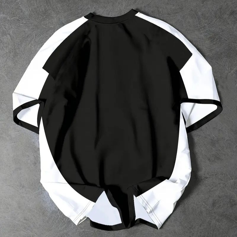 Casual American-Inspired Retromod Short Sleeve Tee with Comfort Fit & Inspiring Message Print-9